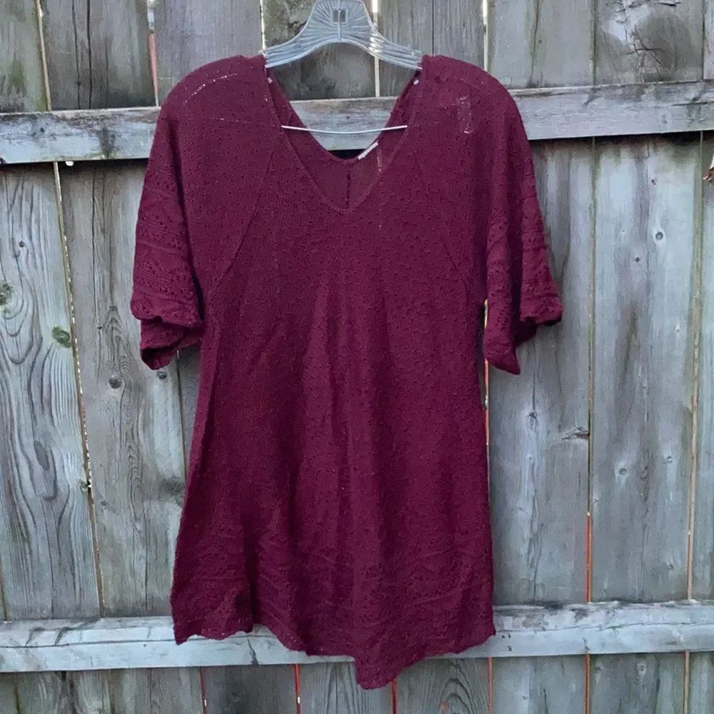 Burgundy sweater tunic sz. S